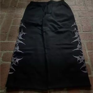 Multicolored Maxi Pencil Pants with Athletic Style